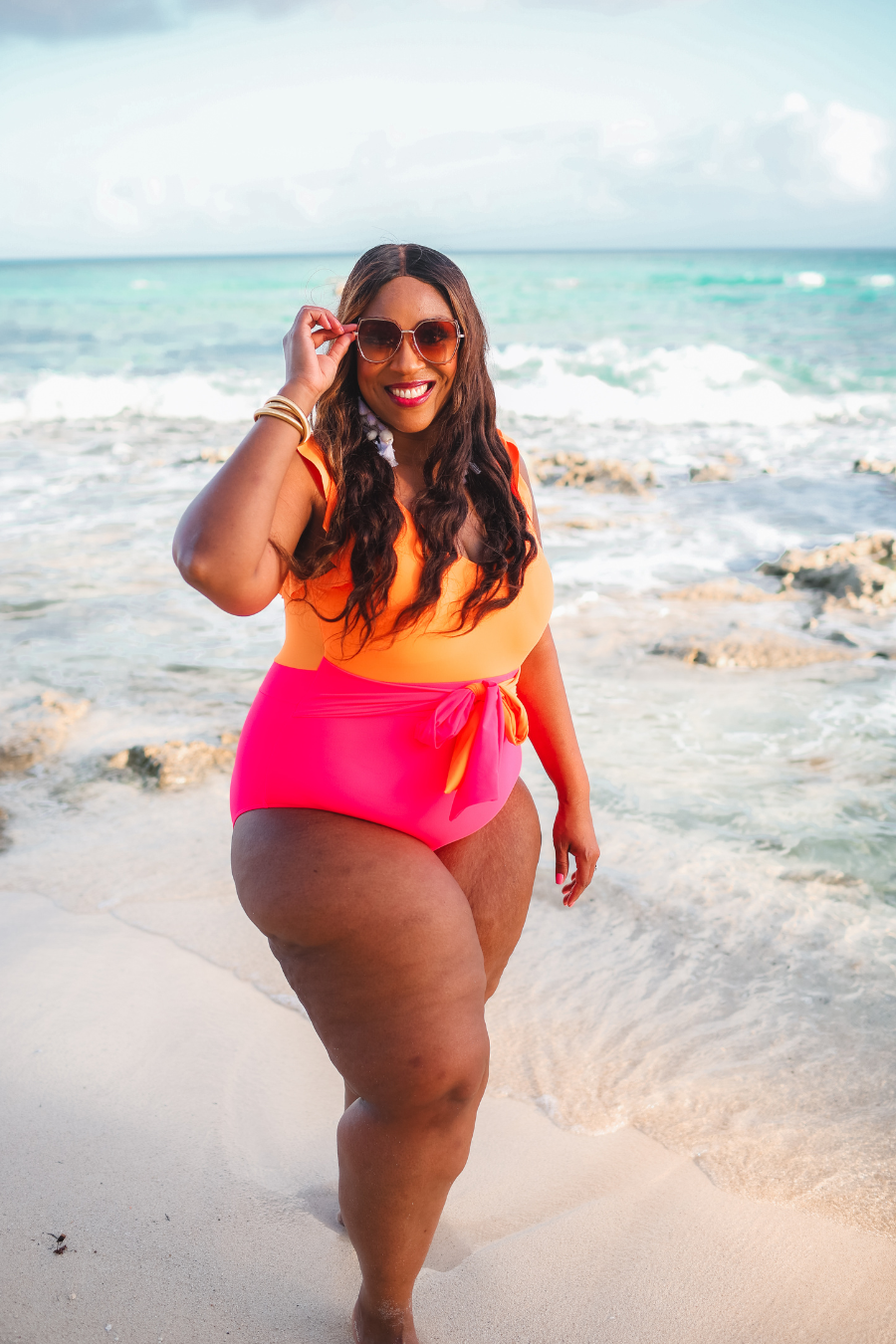 Poolside Color Block Swimsuit