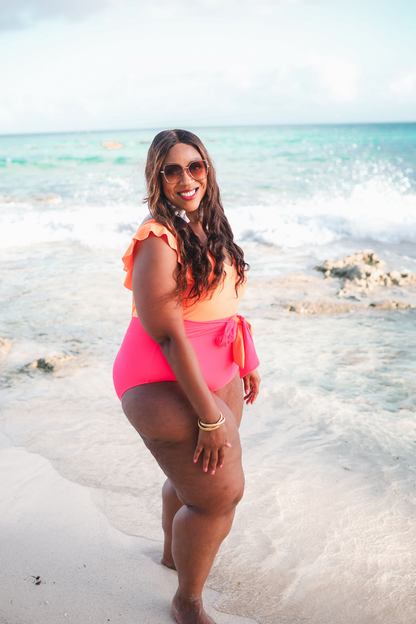 Poolside Color Block Swimsuit