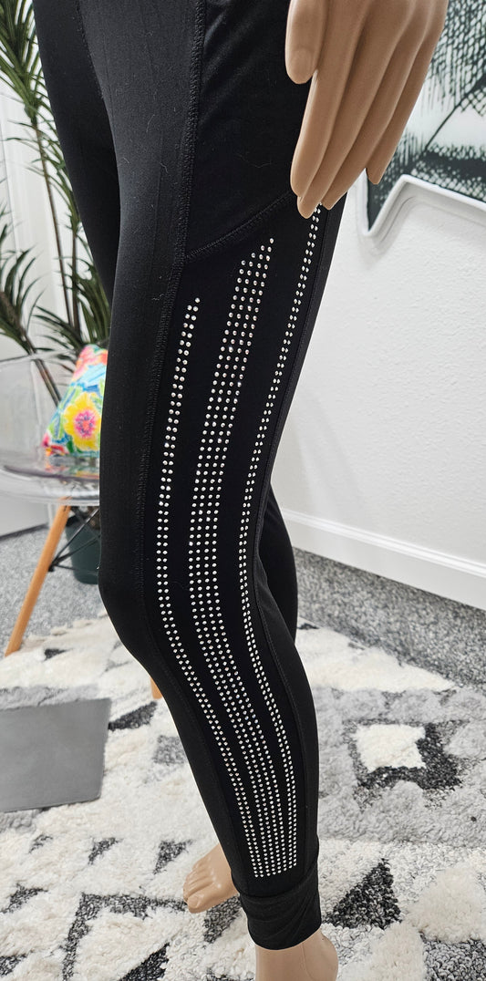 Rhinestone leggings