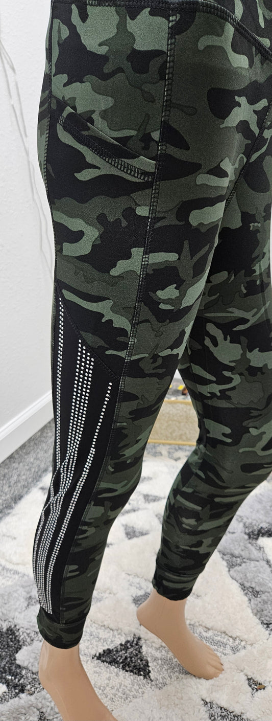 Rhinestone leggings