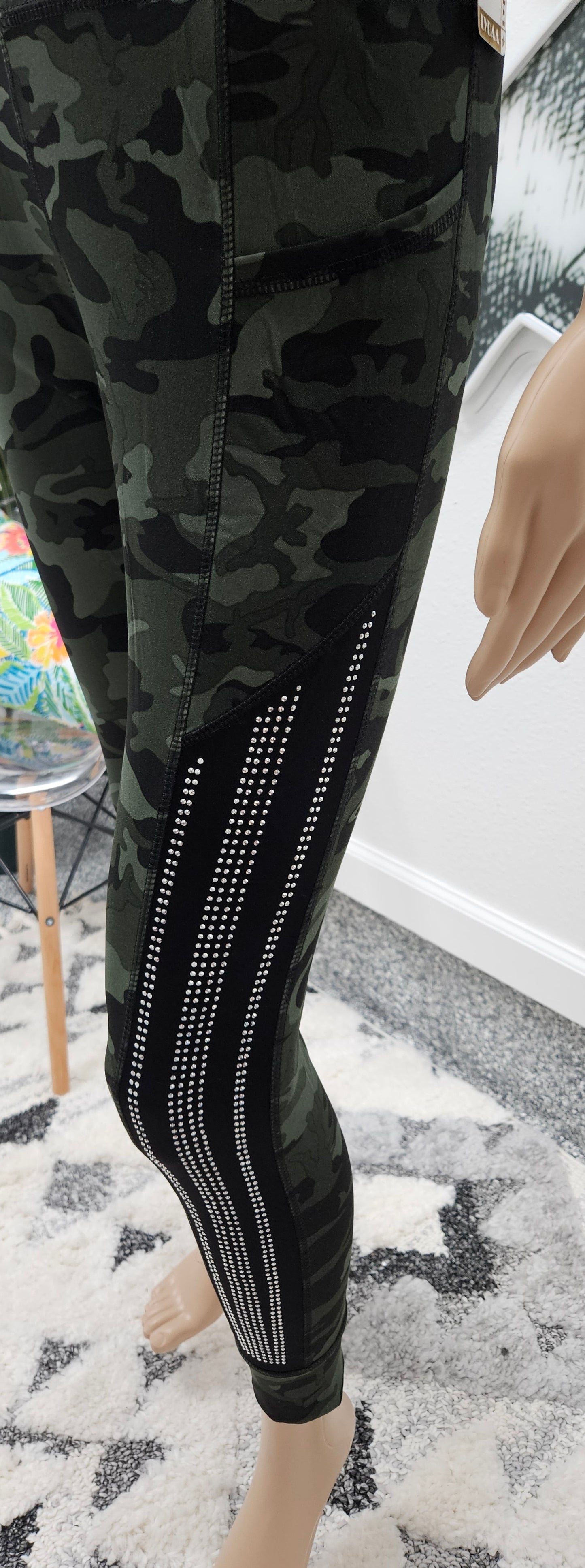 Rhinestone leggings