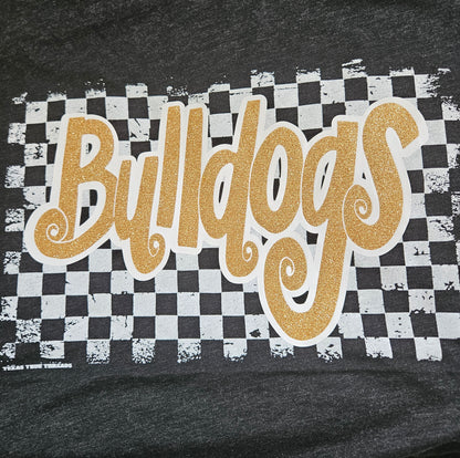 Bulldogs Checkered Tee