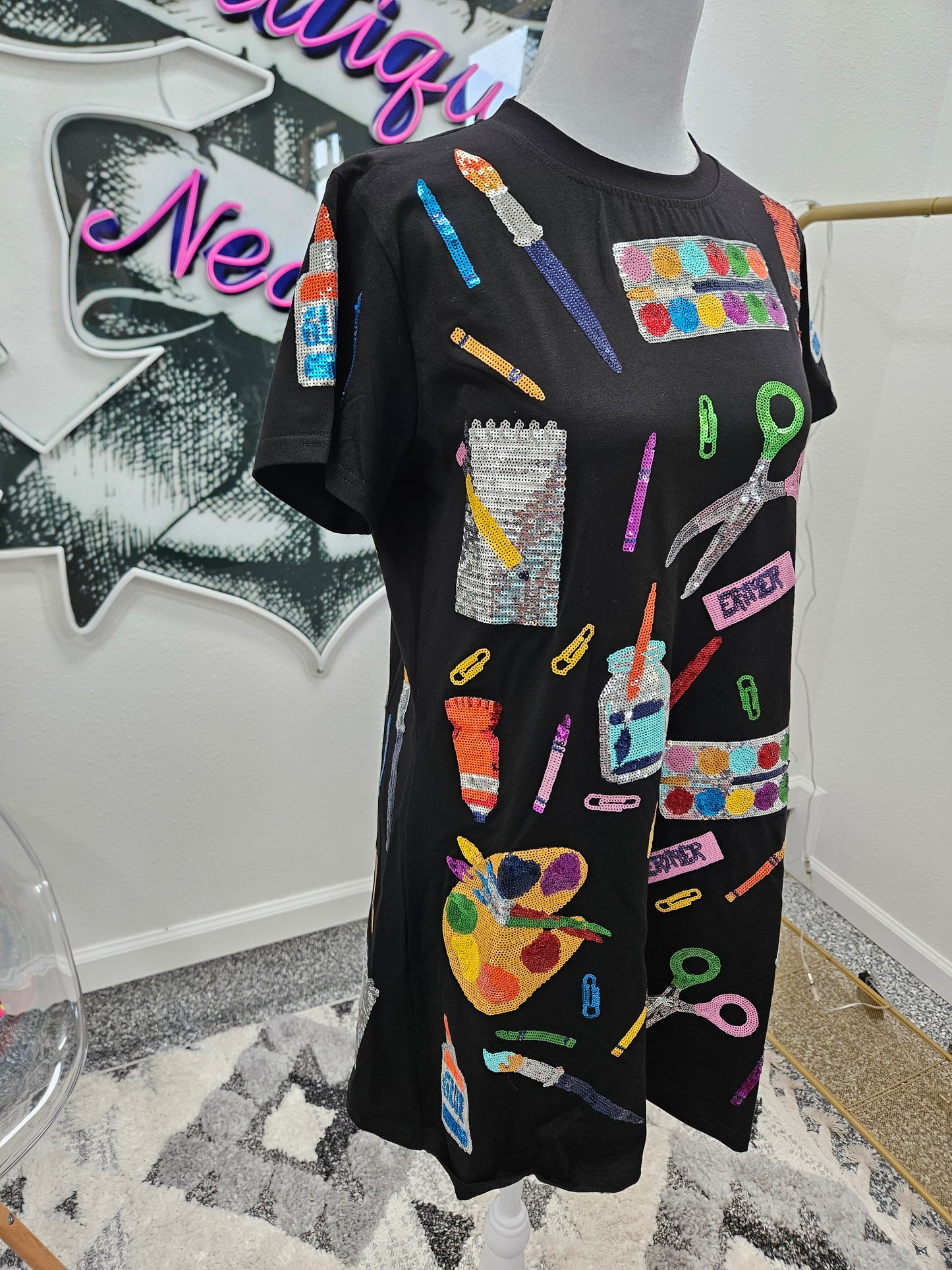 Queen of Sparkles School Supplies Dress