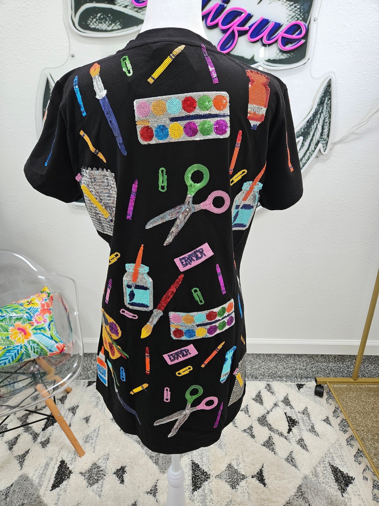 Queen of Sparkles School Supplies Dress