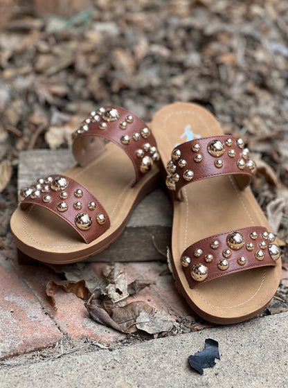 Corkys Cognac Sandals