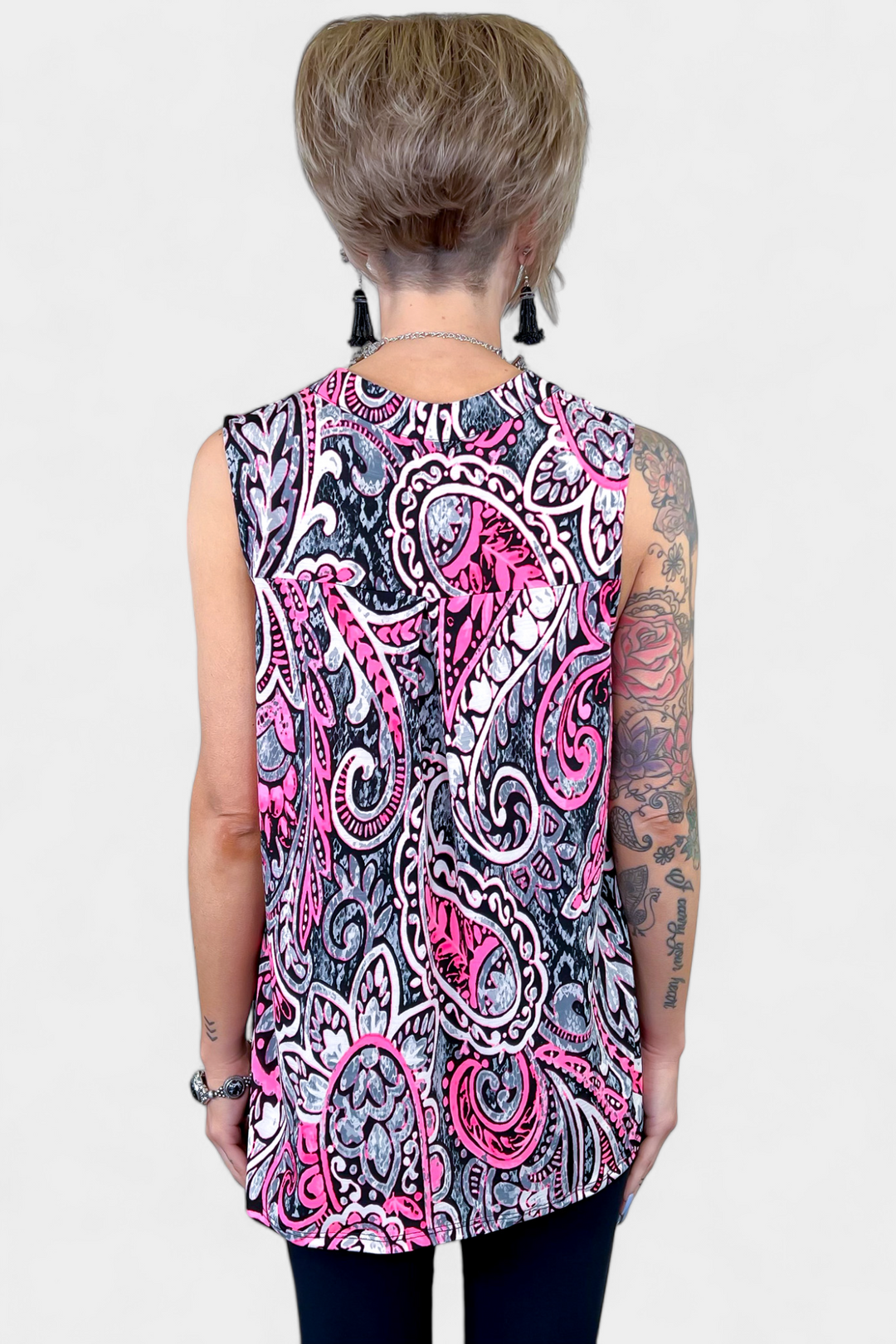 Dear Scarlett Paisley Sleeveless Top