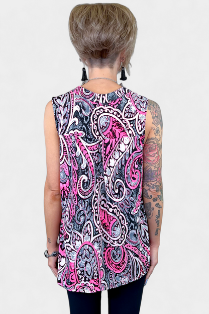 Dear Scarlett Paisley Sleeveless Top