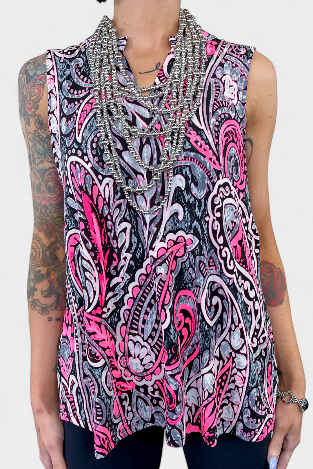 Dear Scarlett Paisley Sleeveless Top