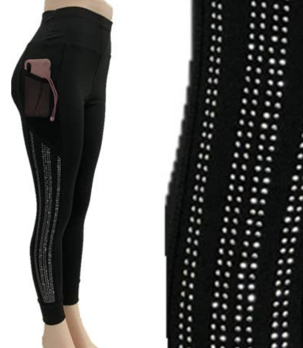 Rhinestone leggings