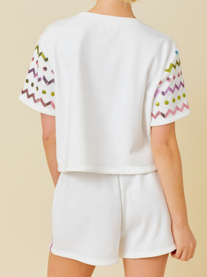 Easter Zigzag Top