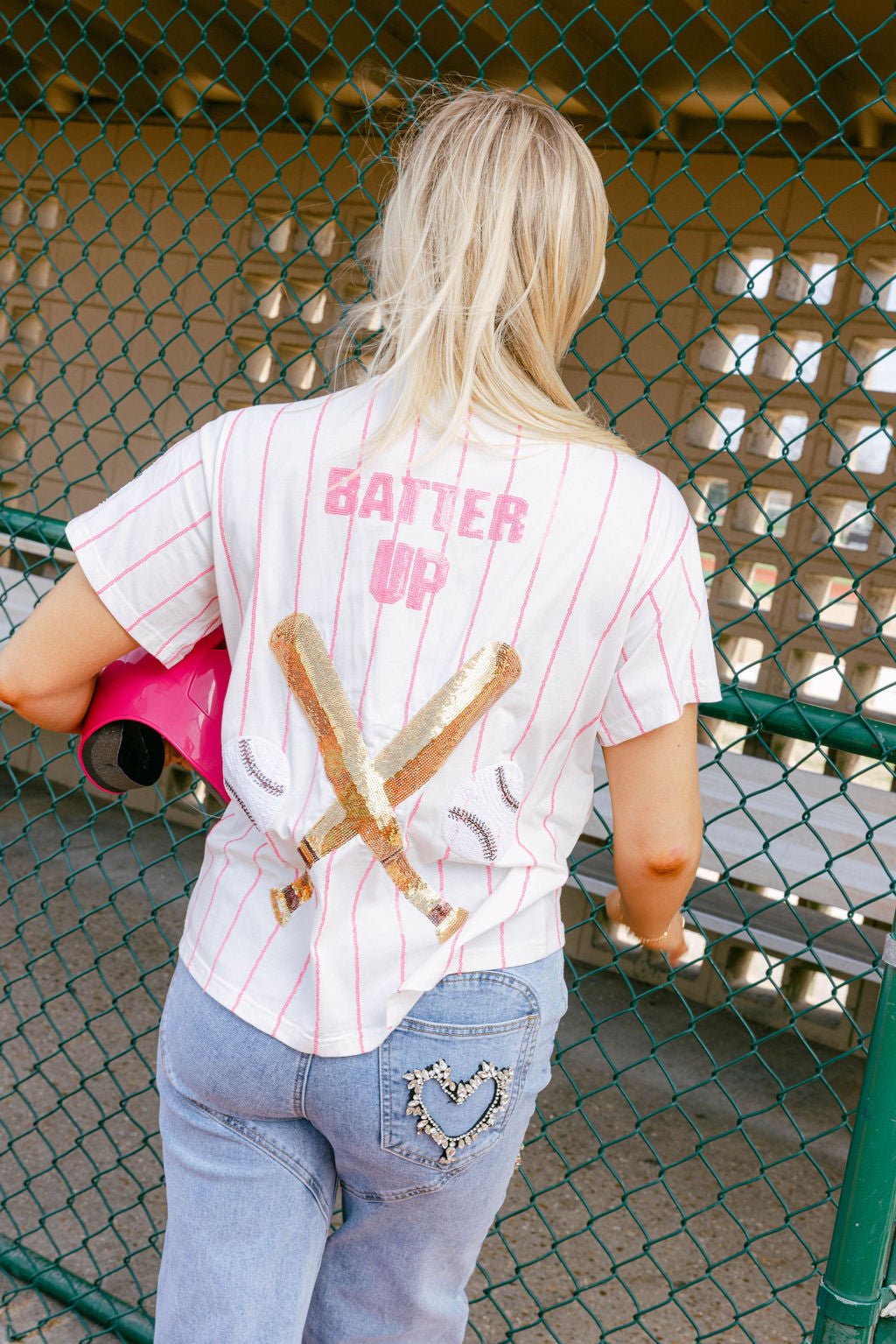 Queen of Sparkles Pink Batter-up