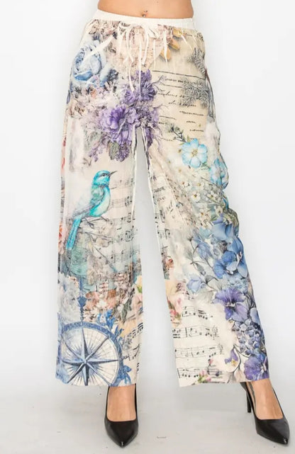 Song Bird Linen Pants