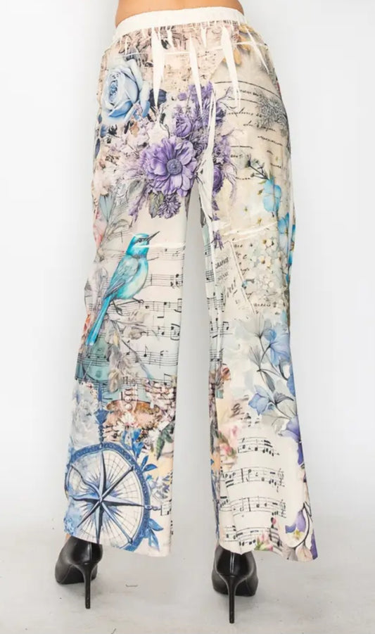 Song Bird Linen Pants