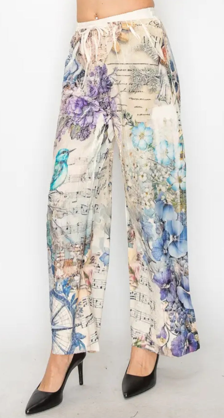 Song Bird Linen Pants